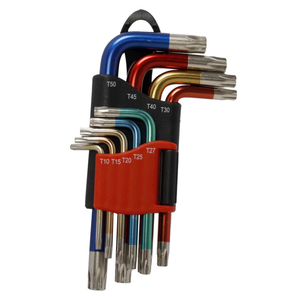 MTX Tools Basic 9-osaline Torx-võtmete komplekt, T10—T50