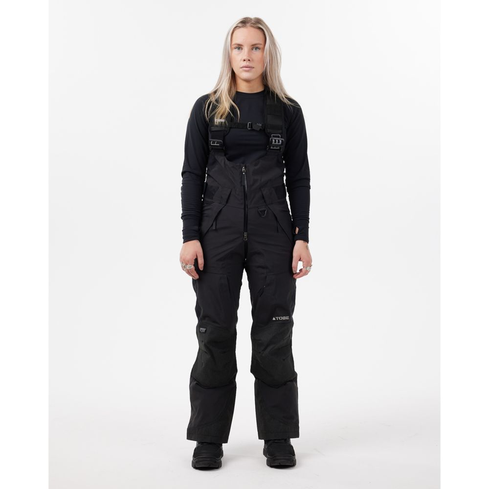 Tobe Vivid Bib skoterbyxor Jet Black