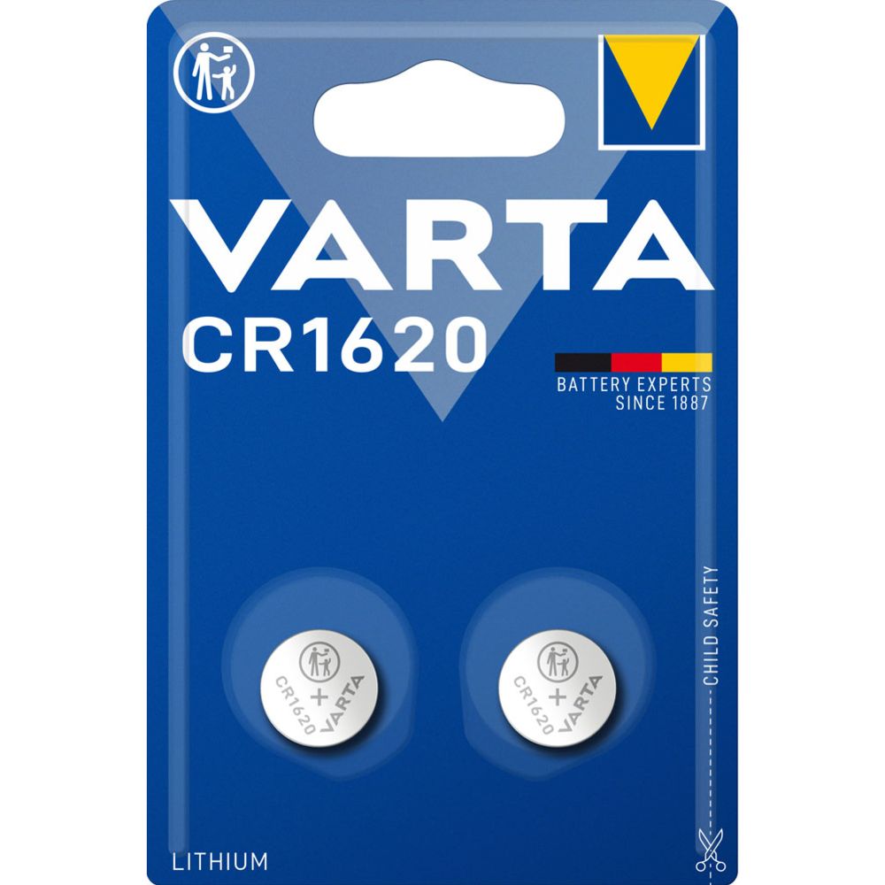 VARTA CR1620 nappiparisto, 2 kpl