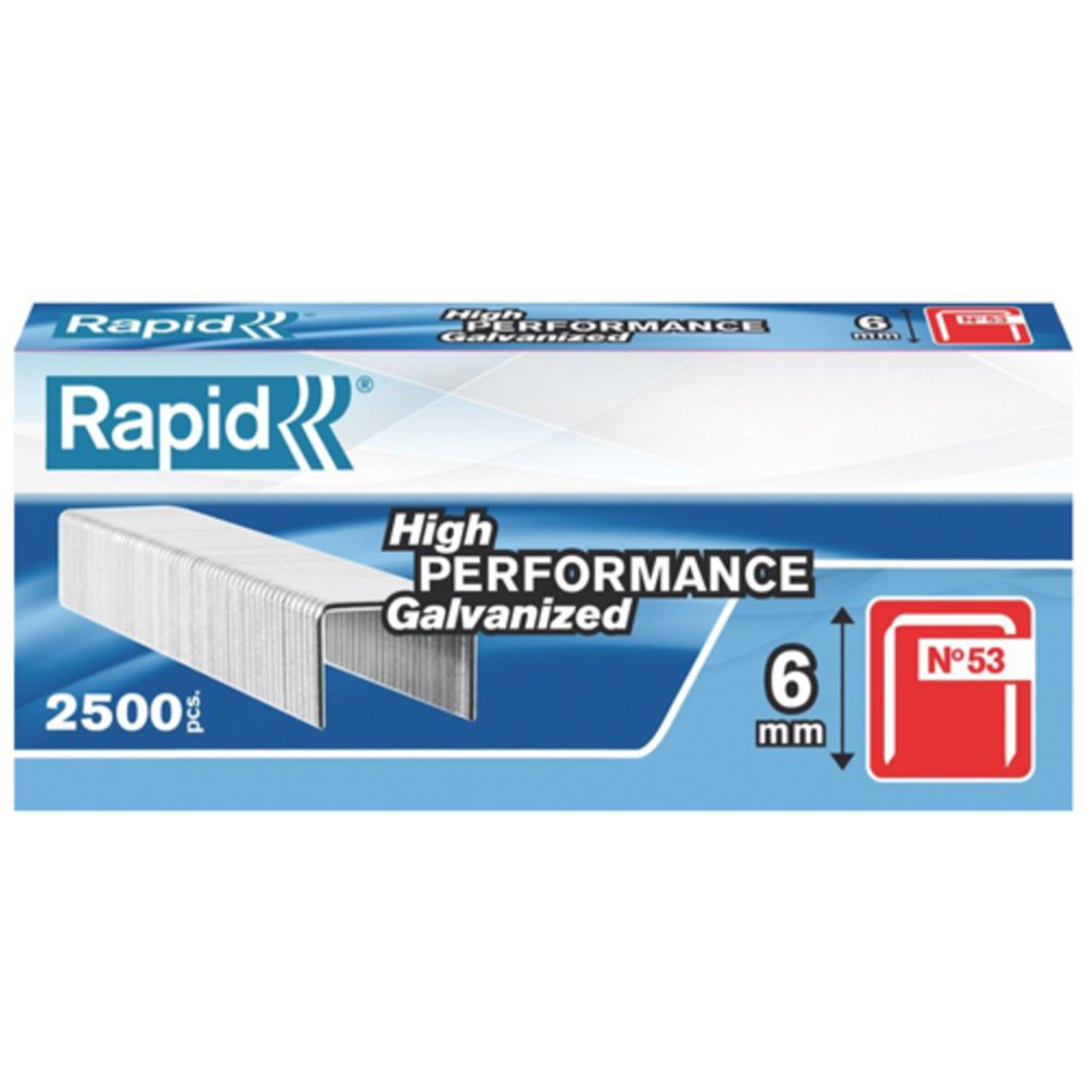 Rapid No53 finewire klambrid 6 mm 2500 tk