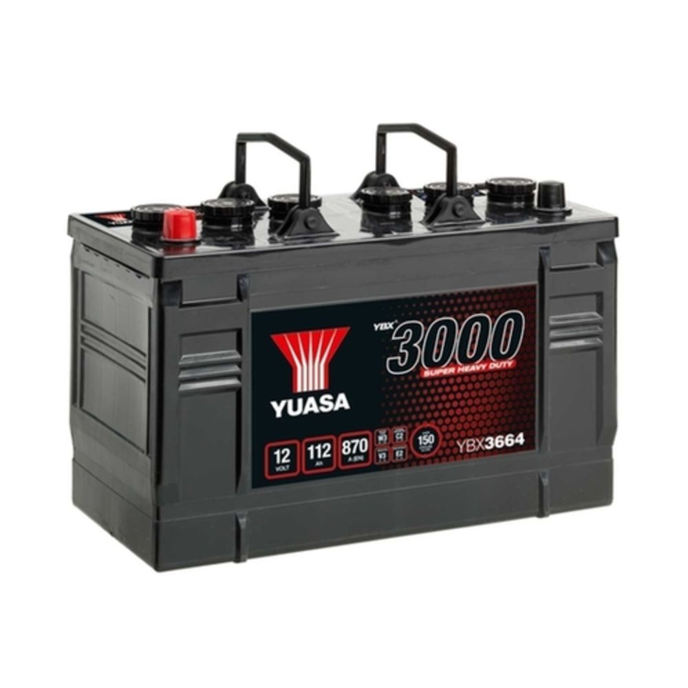 Yuasa YBX3664 112Ah / 870A batteri L346 x B173 x H234 +-