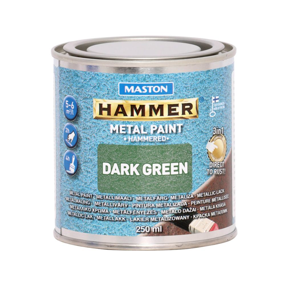 Hammer Metallimaali Vasaralakka vihreä 250 ml