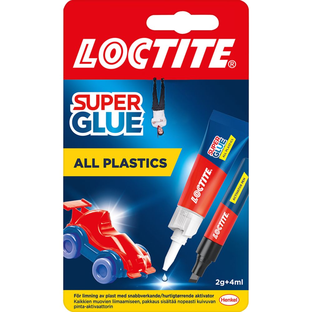 LOCTITE Super Glue All Plastics muoviliima 2 g + 4 ml