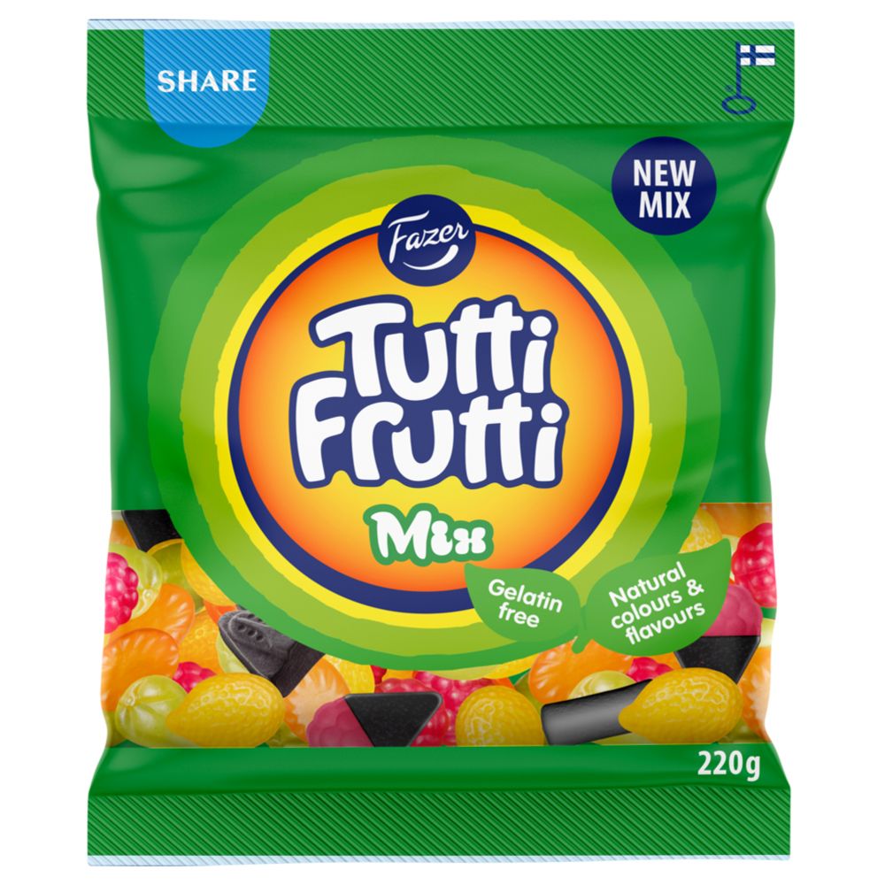 Fazer Tutti Frutti Mix karkkipussi 220g