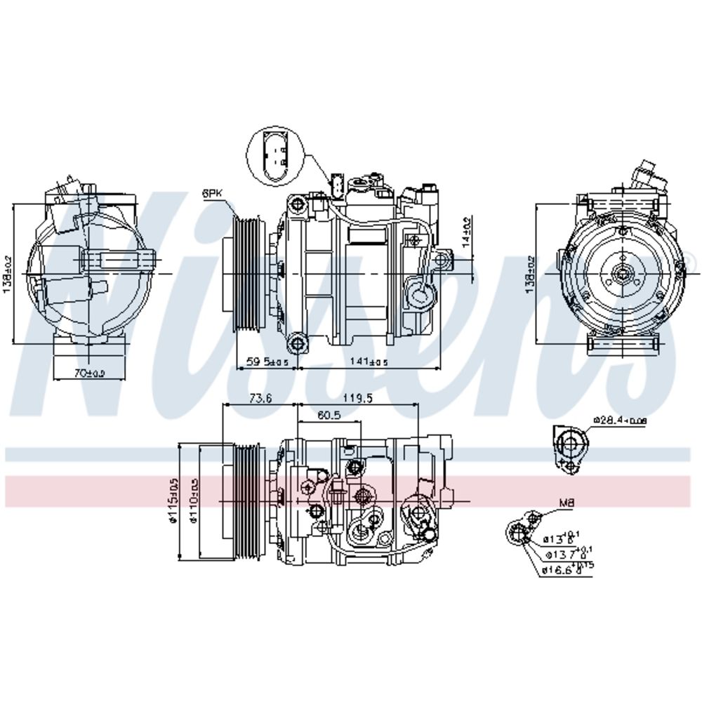 Ilmastointilaitteen kompressori 30-00320