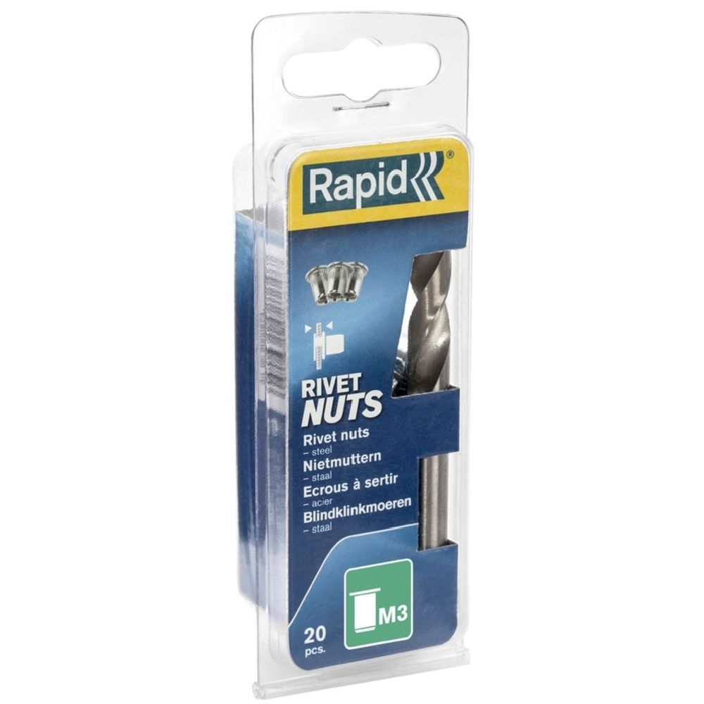 Rapid mutteriniitti M3 20 kpl