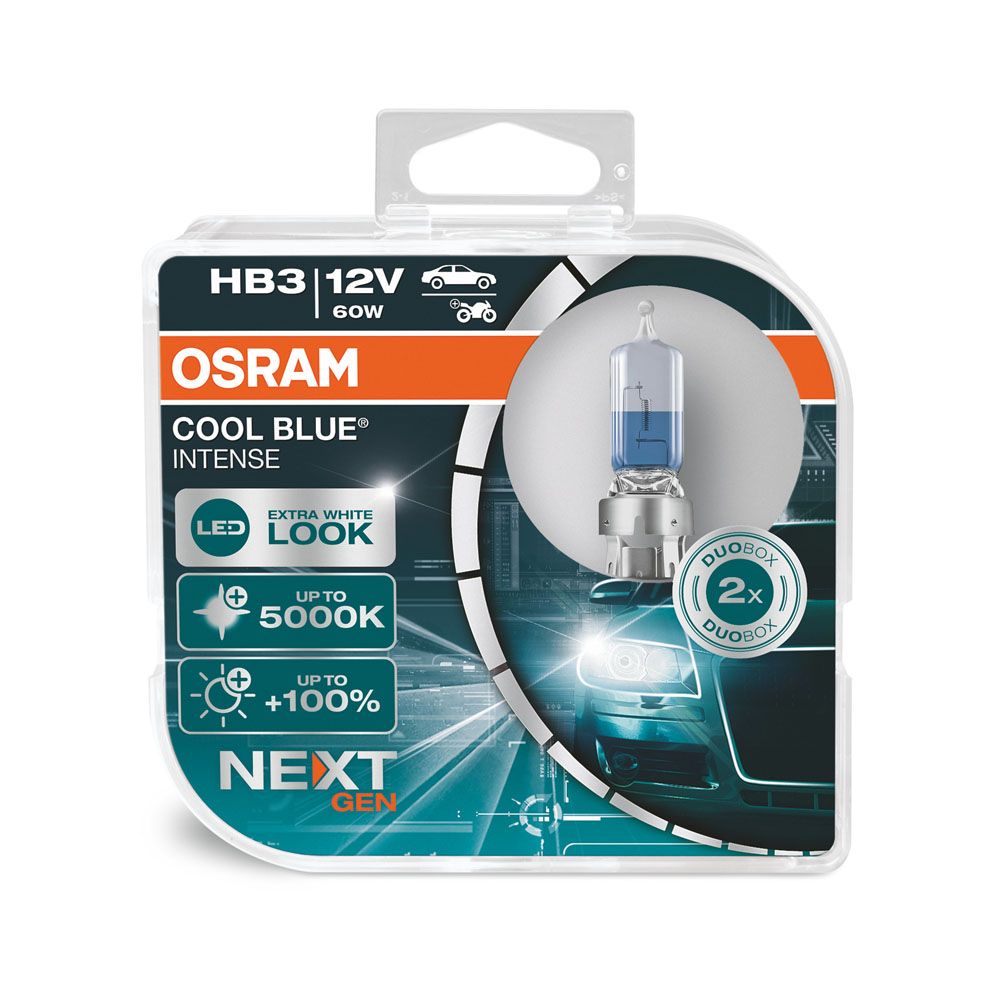 Osram CoolBlue Intense NextGen HB3-pirnid, 2 tk, 12 V/60 W