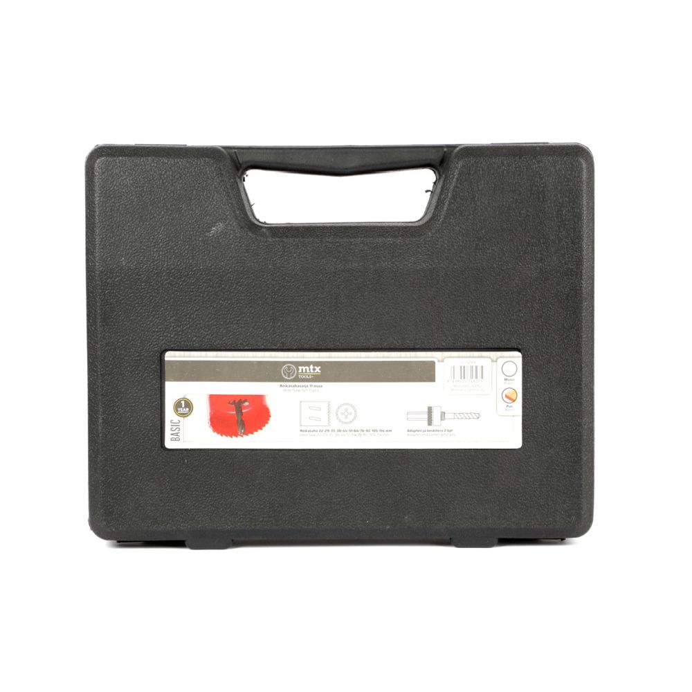 MTX Tools Basic hålsågssats 22–114 mm 11 delar