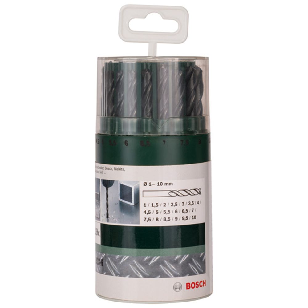 Boschi metallpuuriterade komplekt HSS-R 1-10mm, 19 osa