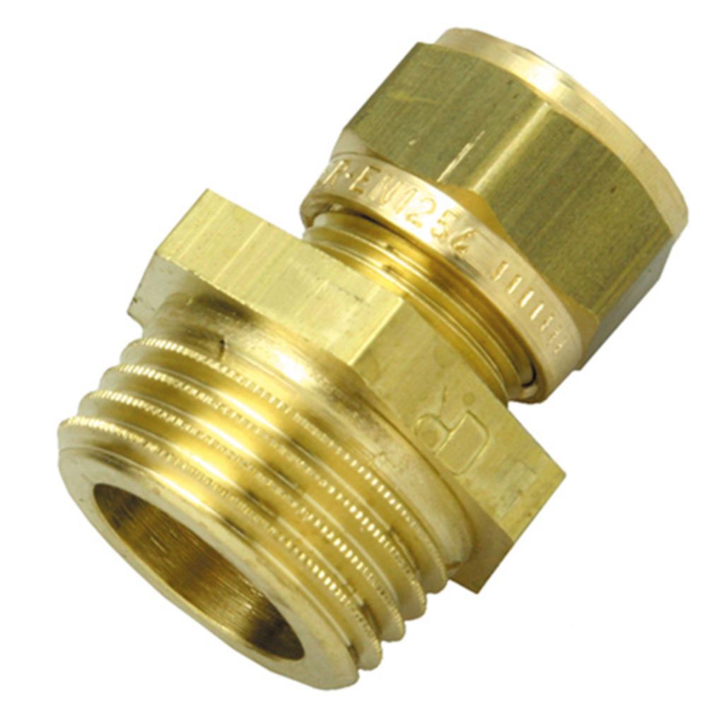 Klämringskoppling 12mm x 1/2" utvändig gänga