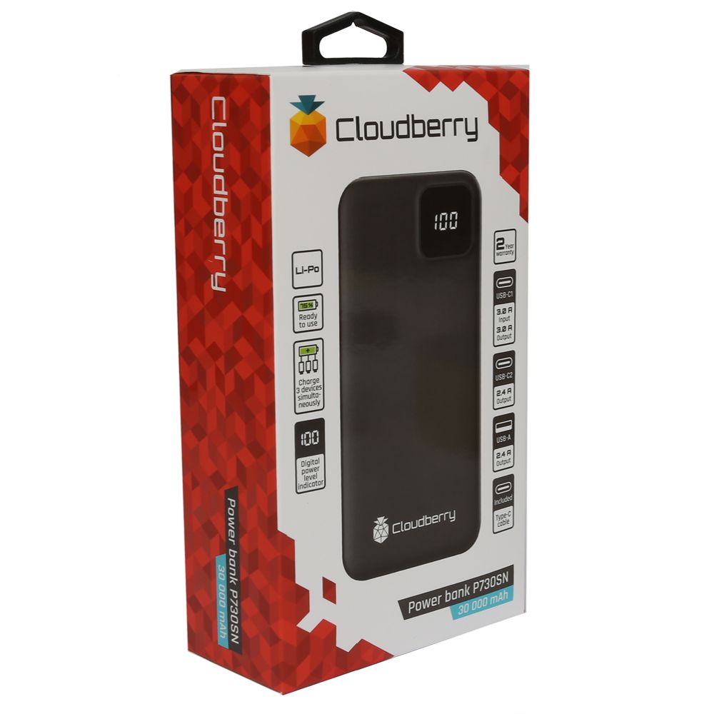 Cloudberry akupank 30 000 mAh