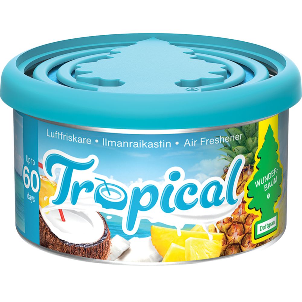 Wunder-Baum Fiber Can õhuvärskendaja tops, Tropical, 30 g