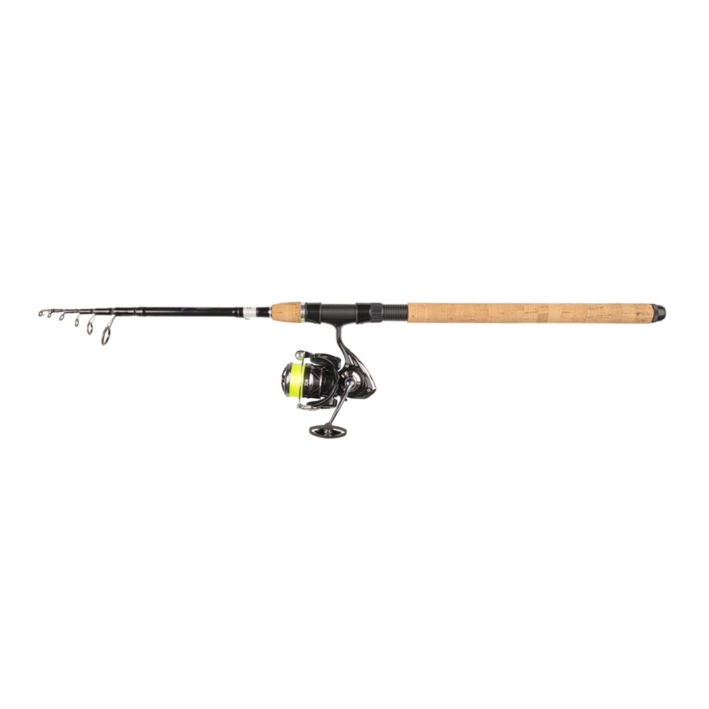 Daiwa Ninja LT 2500 teleskooppi avokelasetti 210 cm 7-28 g J-Braid kuitusiimalla