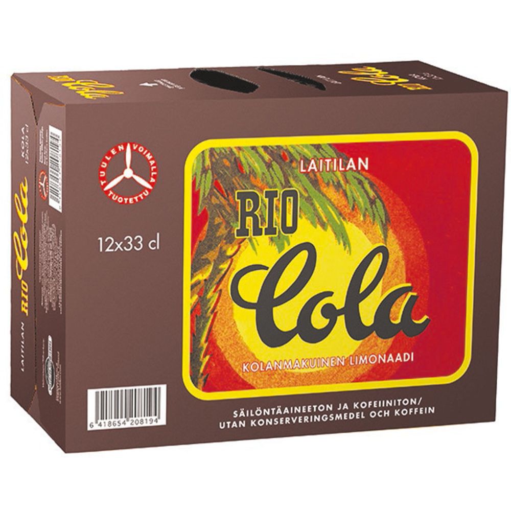 Laitilan Rio-Cola -virvoitusjuoma 12-pack x 0,33 l