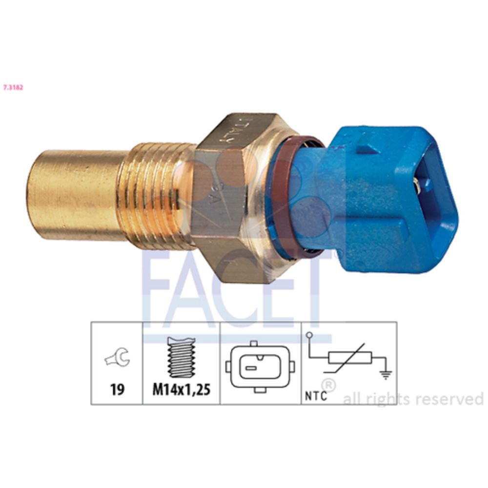 Jäähdytysnesteen lämpötilatunnistin 37-3238