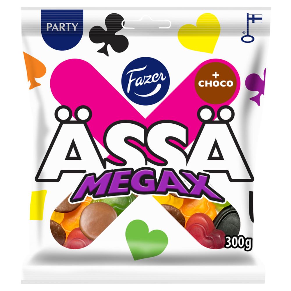 Fazer Ässä Megax +choco karkkipussi 300 g