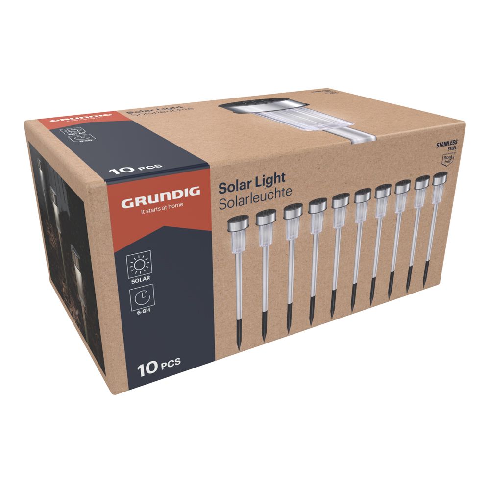 Grundig solar-puutarhavalaisin 10 kpl