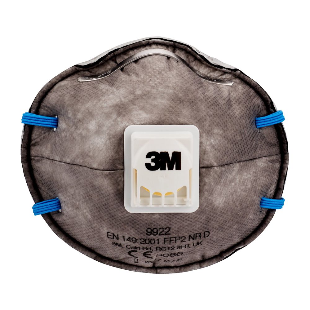3M 9922C FFP2 andningsskydd med ventil 3-pack