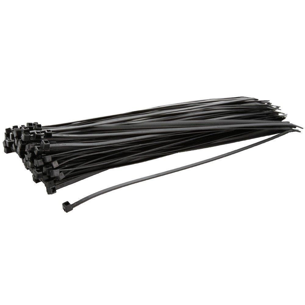 HellermannTyton plastvits, 300 x 4,6, must, 100 tk
