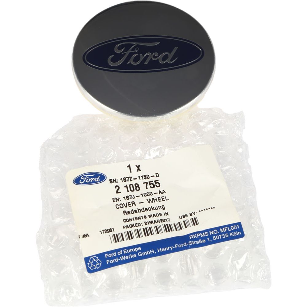 Vanteen keskiömerkki ø63 mm kromi Ford alkuperäinen