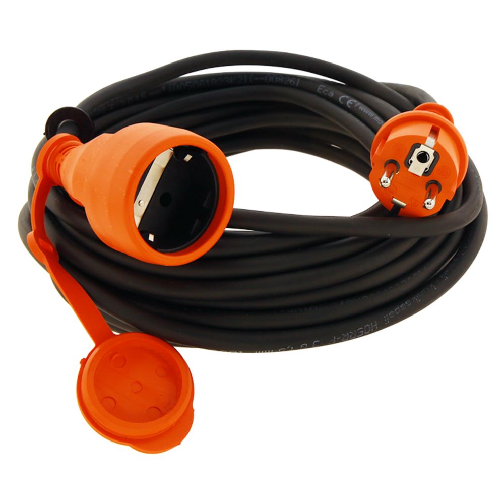 Airam 1-osaline pikendusjuhe, kummikaabel, 10 m, 3 x 1,5 mm², IP44