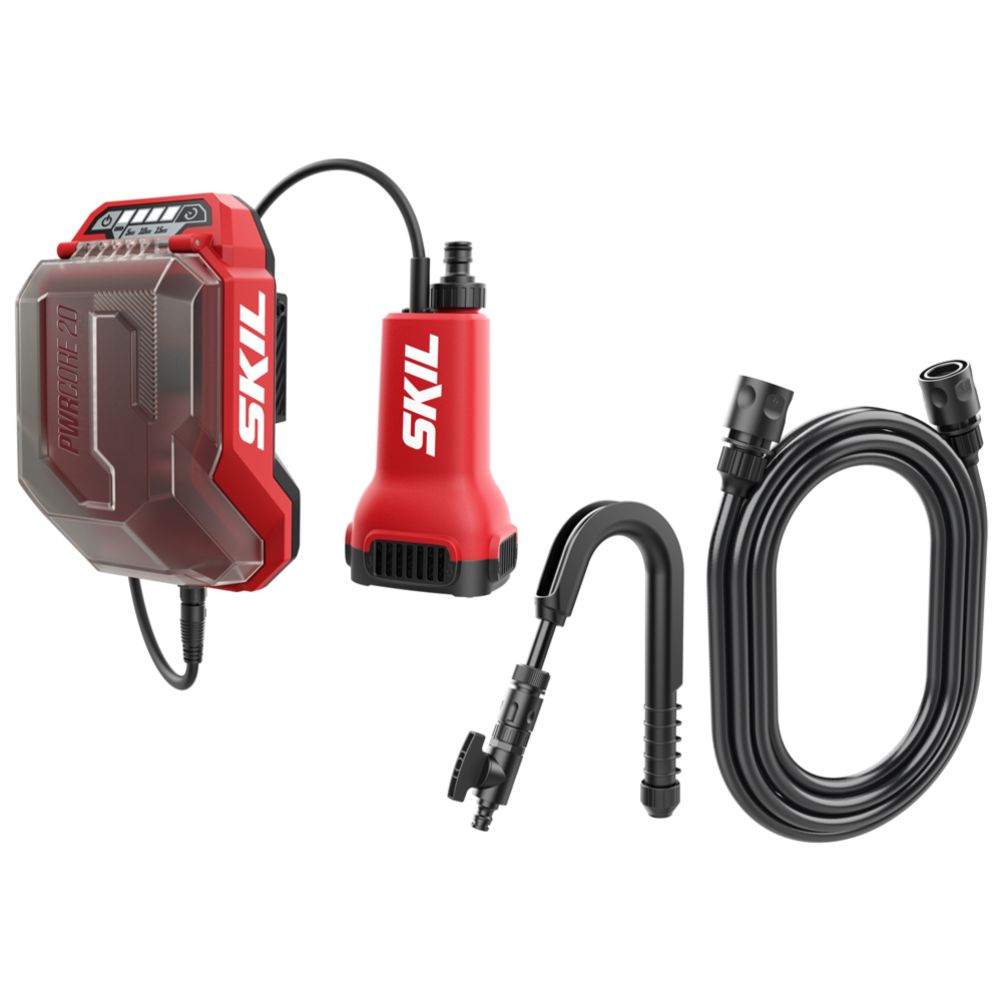 SKIL batteridriven dränkbar pump 0781CA för rent vatten utan batteri