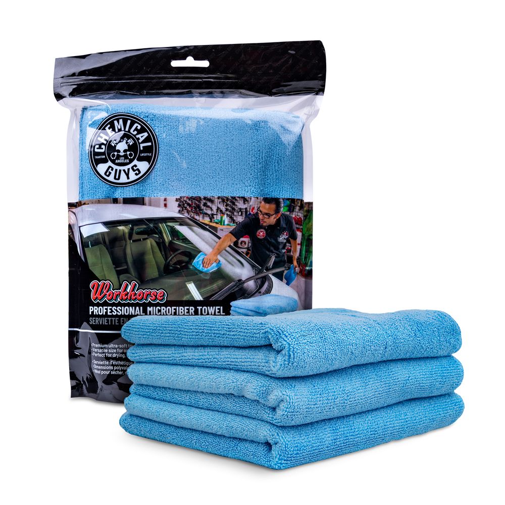 Chemical Guys Workhorse Professional Grade mikrokuituliina sininen 40 x 40 cm 3 kpl