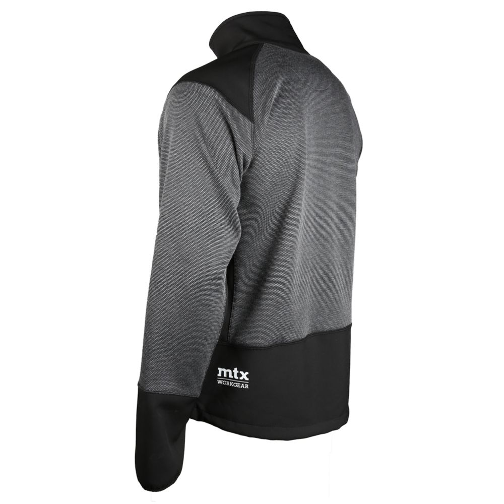 MTX Workgear neulostakki tummanharmaa/musta S