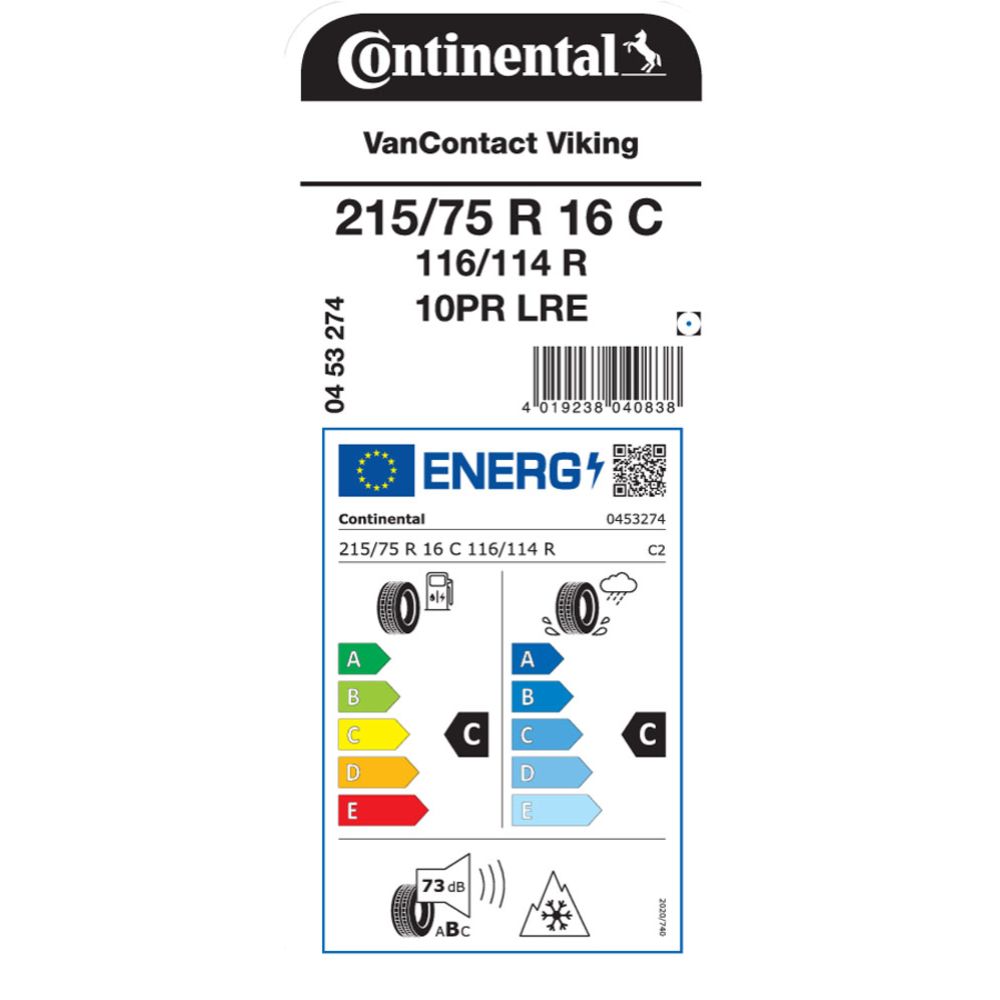 Continental VanContact Viking 10PR 215/75 R 16 116R kitkarengas