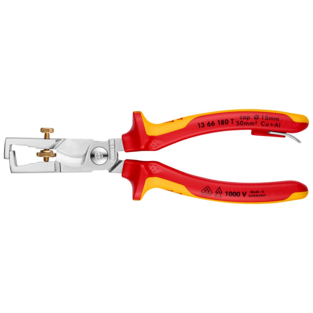 Knipex® 13 66 180 T StriX® VDE kukkumiskindlad kaablilõikuriga koorimistangid, 180 mm