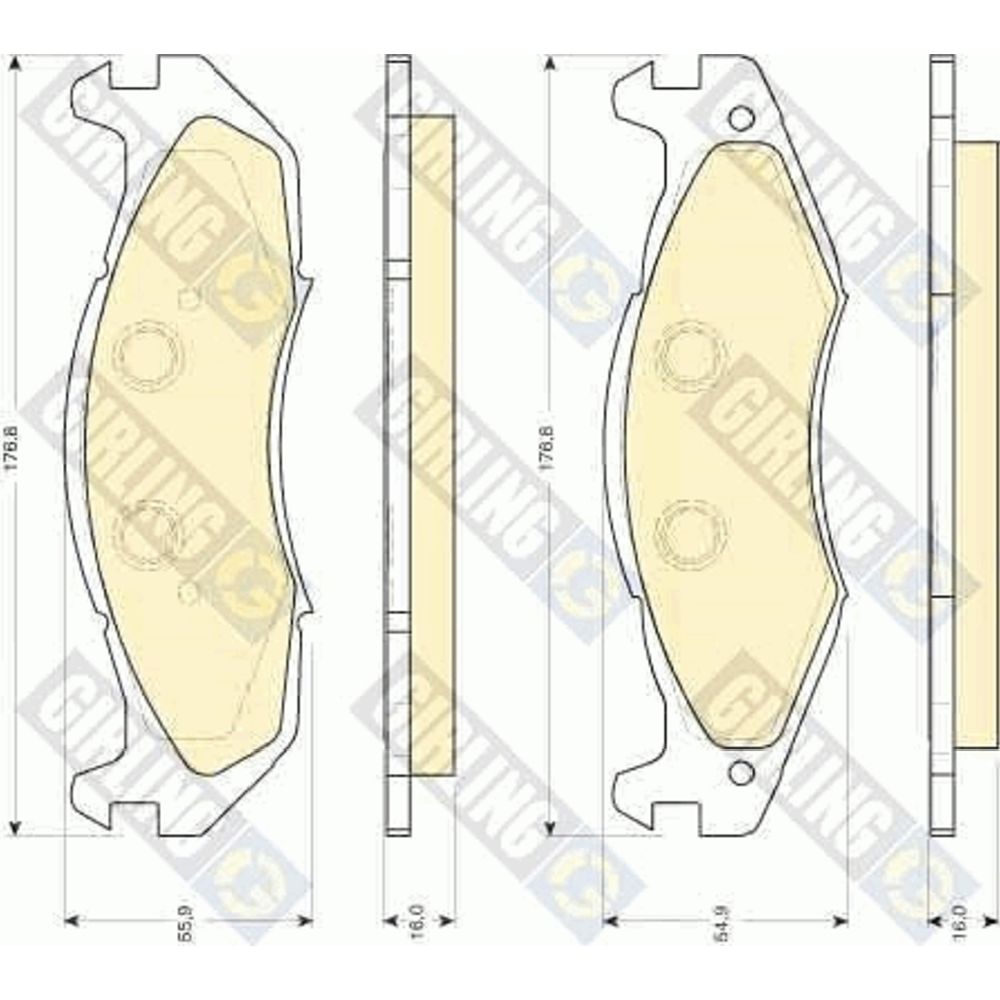 Piduriklotside komplekt 97-23046