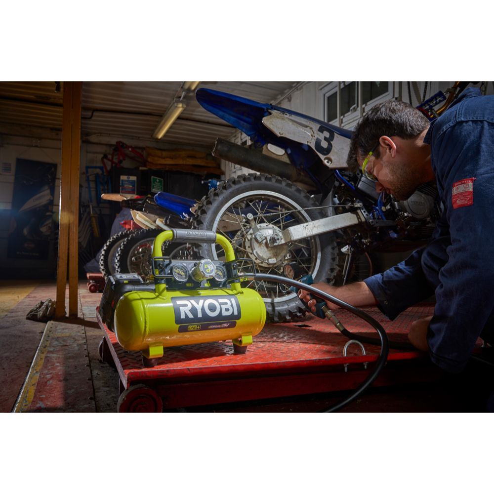 Ryobi ONE+ akukompressor, R18AC-0 korpus