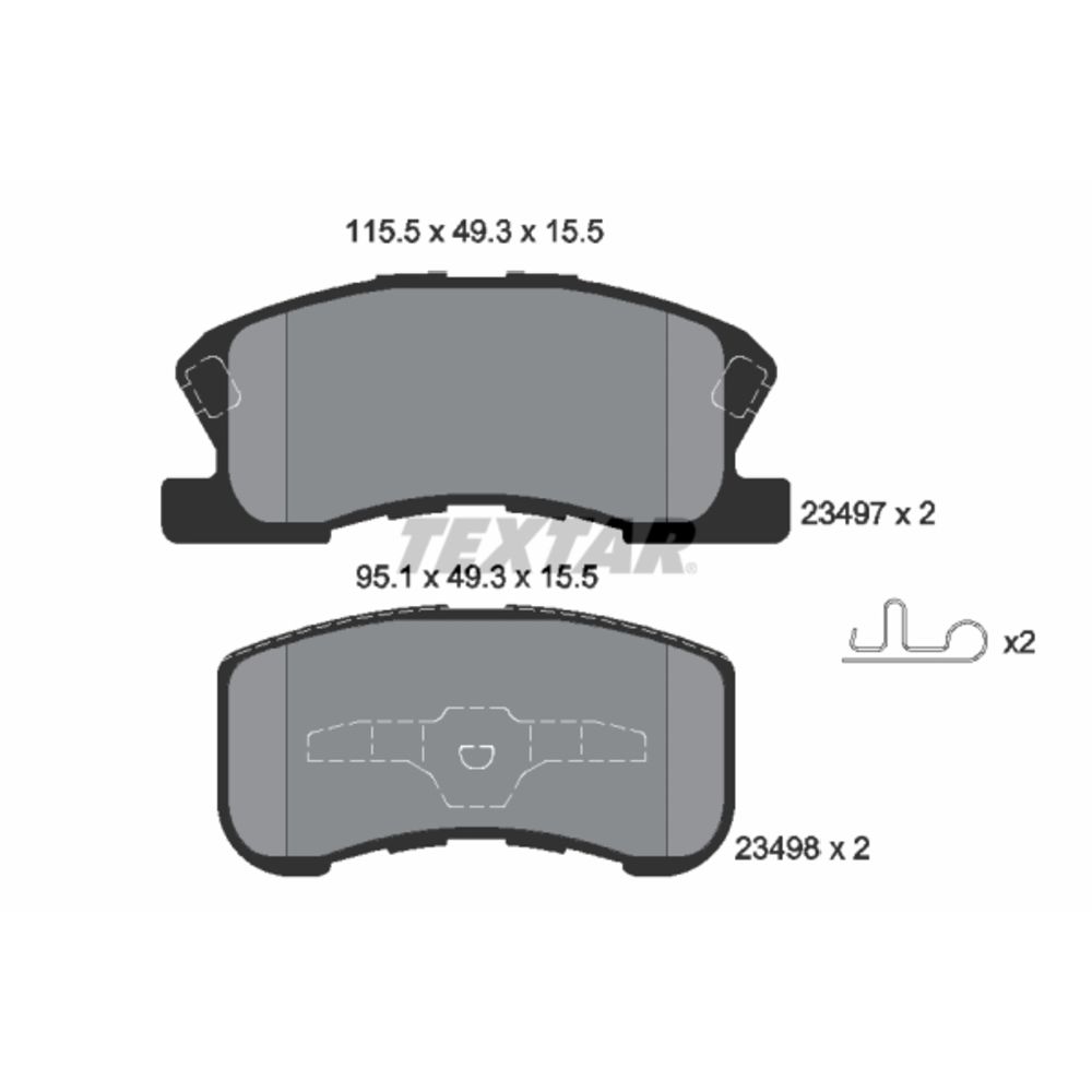 Piduriklotside komplekt 97-23210