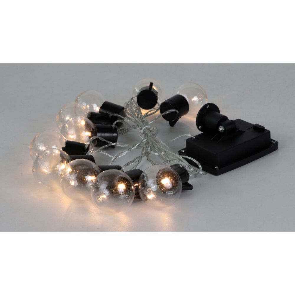 Lumo päiksepatareiga LED-valgustikomplekt 10 lampi 3,8 m