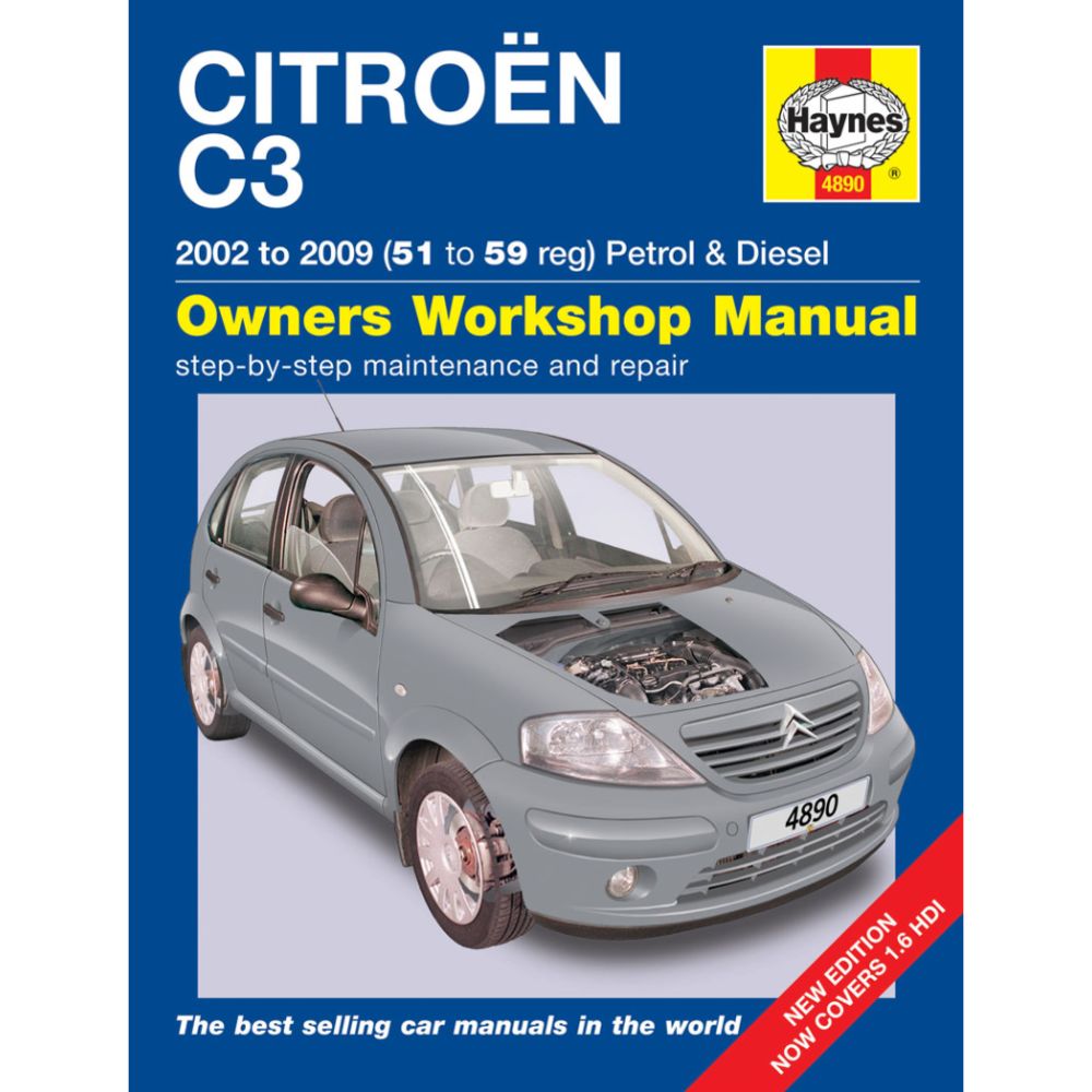Korjausopas Citroen C3 englanninkielinen