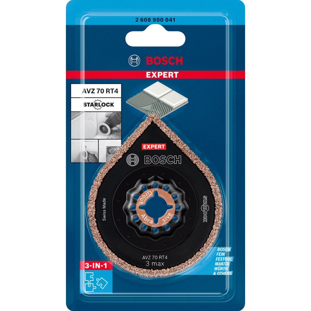 Bosch EXPERT Vuugatera 3 max AVZ 70 RT4 70 mm Multi-Tööriistale