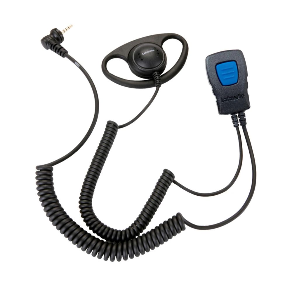 Lafayette miniheadset med yttre öronsnäcka för Micro 4/5 tvåvägsradio