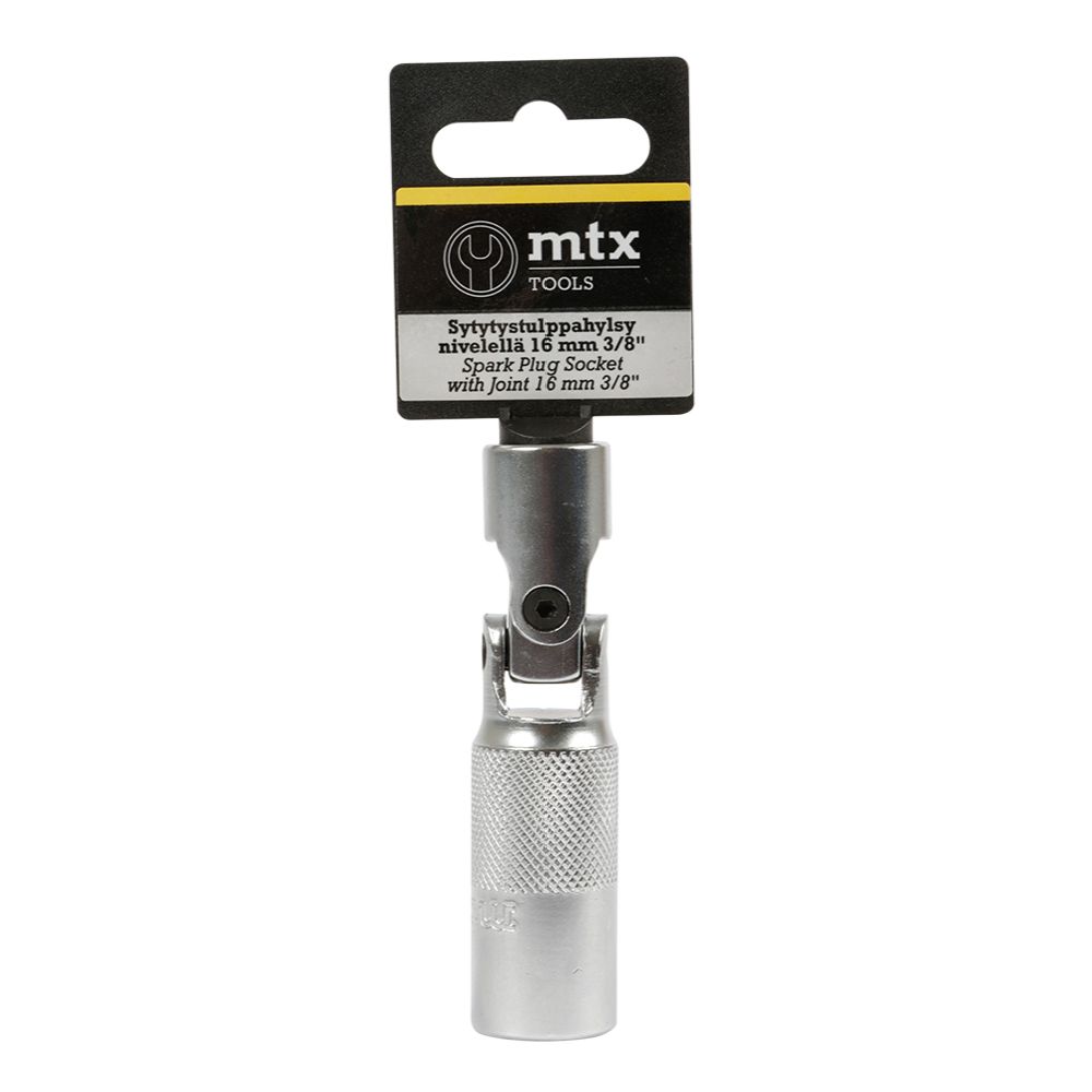 MTX Tools ledad tändstiftshylsa 16 mm 3/8"