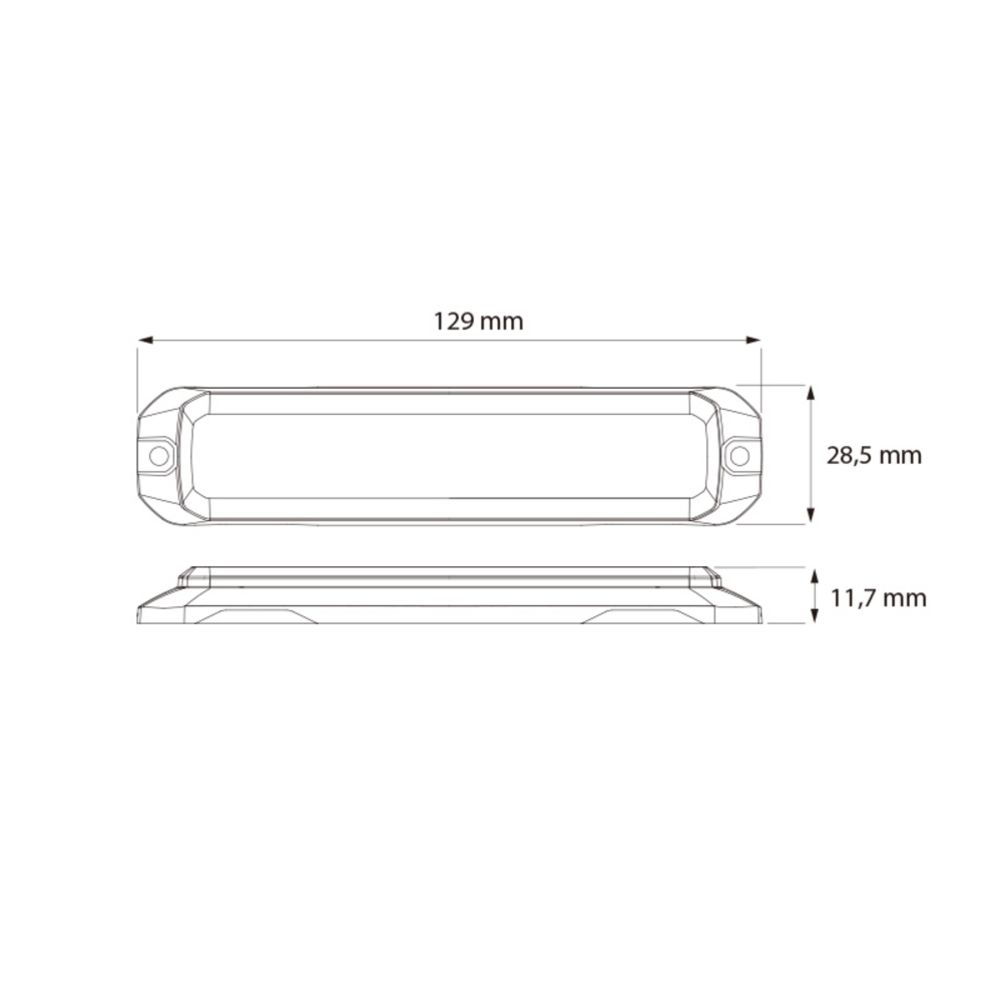 Optibeam Vector Six ICAO/MIL LED-varningslampa gul