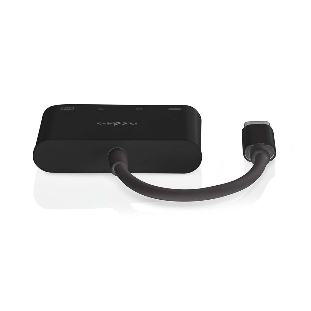Nedis USB-C hub med minneskortläsare