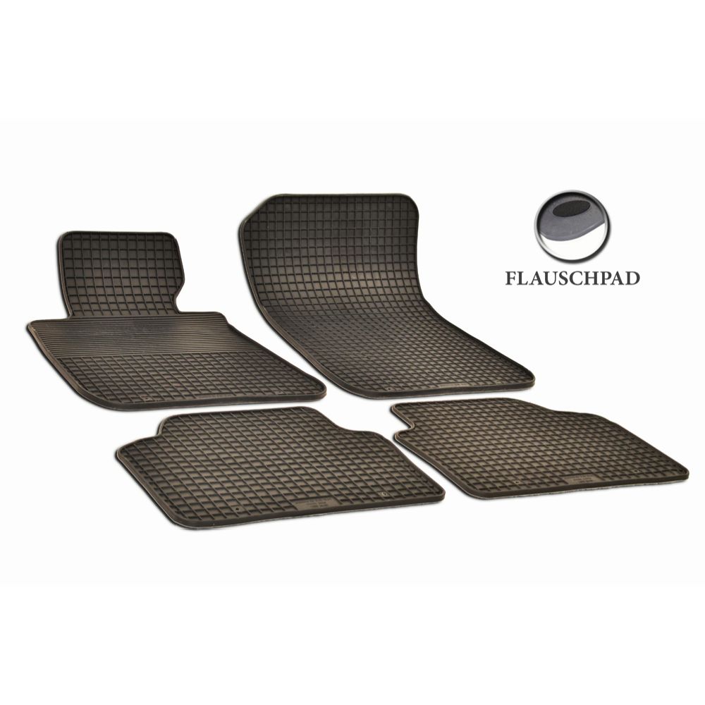 Gummimattsats BMW 3-serie E90 2005–2012 svart