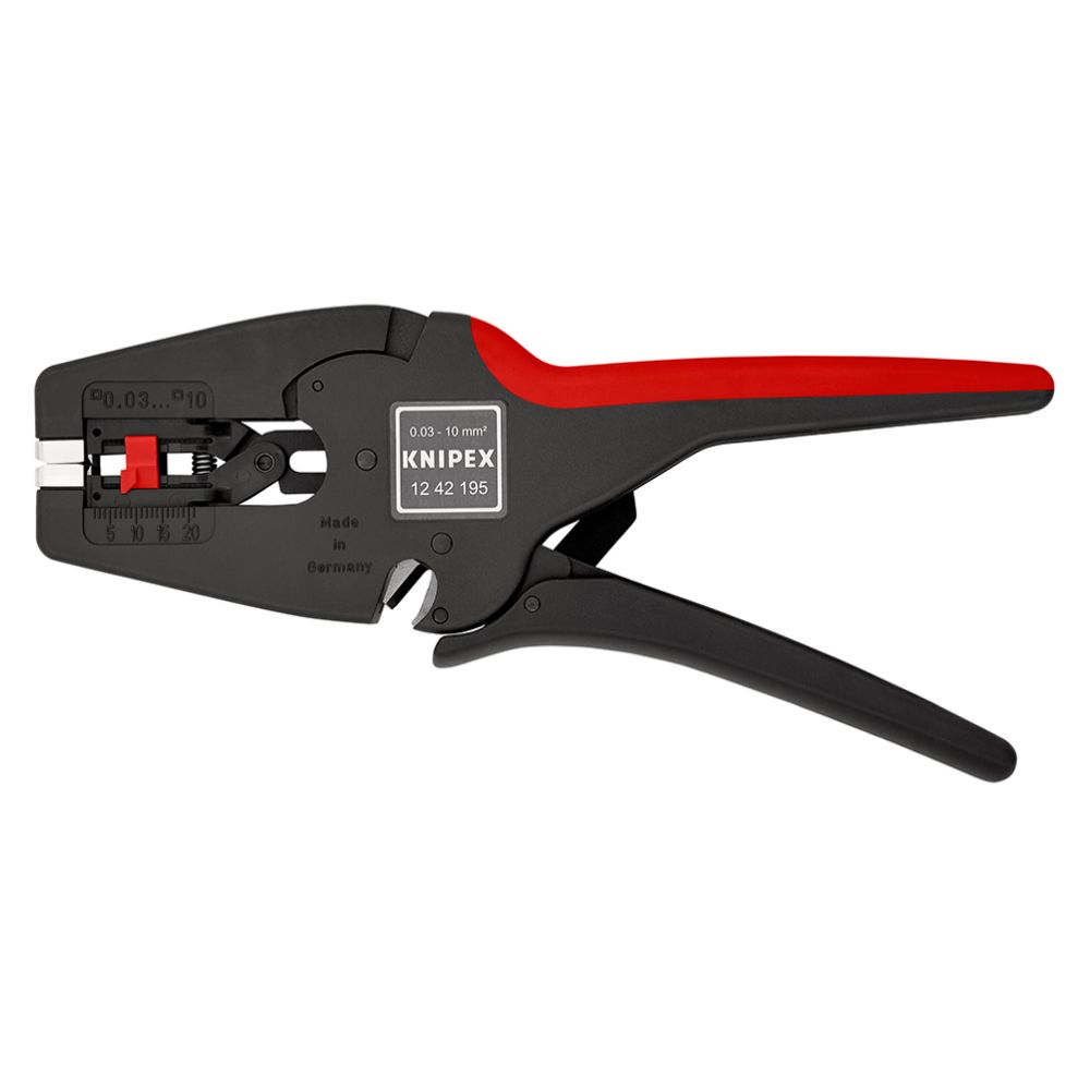 Knipex® 12 42 195 SB kabelskaltång med automatjustering 0,03 - 10,0 mm²