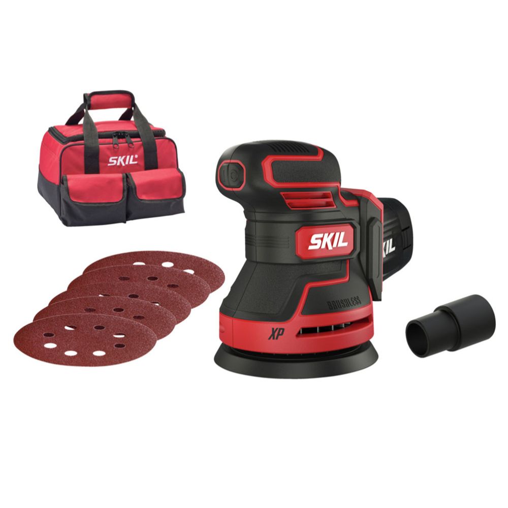 Skil 3750 FA XP kolborstfri batteridriven excenterslip 125 mm utan batteri