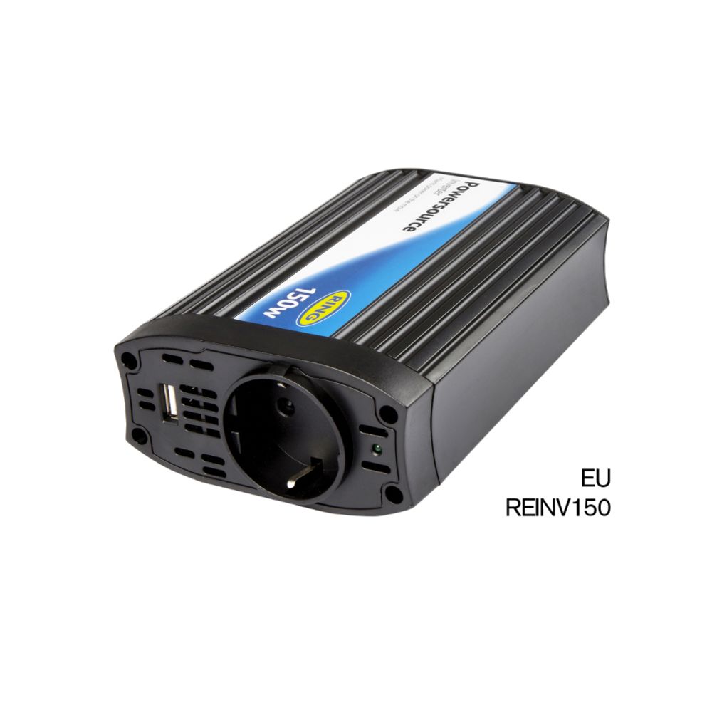 Ring Automotive REINVU150 inverter, 12 V DC - 230 V AC, 150 W