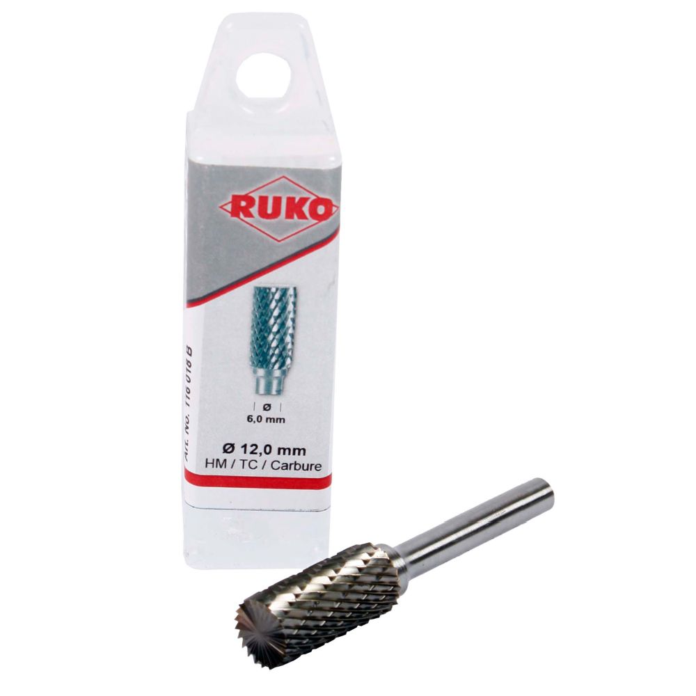 Ruko hårdmetallfil cylindrisk 12 mm