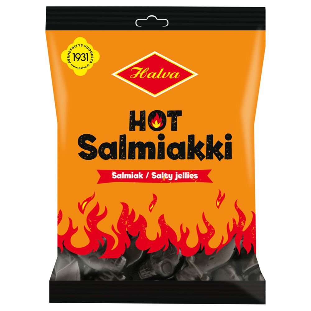 Halva Hot Salmiakki 160g
