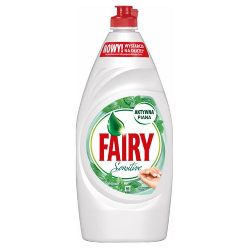 Fairy Sensitive Tea Tree & Mint nõudepesuvahend, 900 ml
