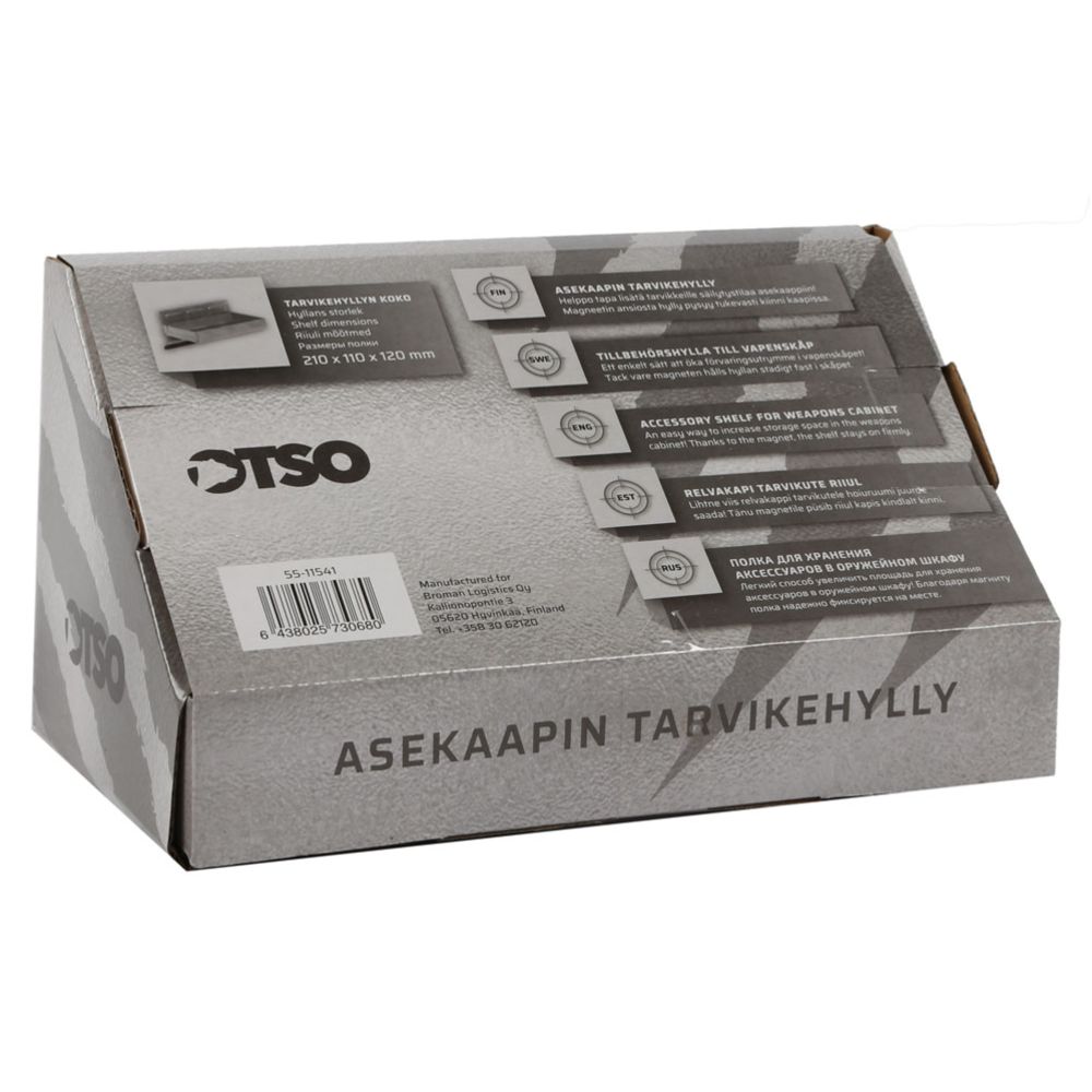 Otso asekaapin tarvikehylly