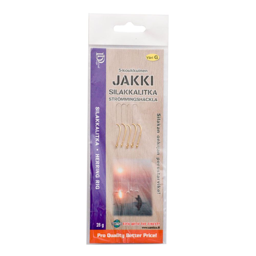 Jakki silakkalitka 5 koukkua kulta