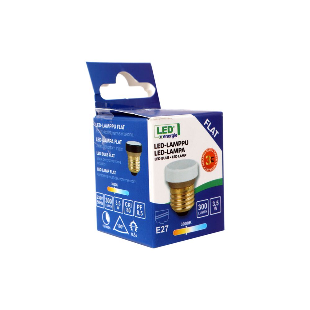 Led Energie E27 Flat lamppu 3,5 W 300 lm 3000 K